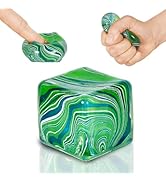 Squishy Fidget Toys Stress Cube, 1.38"*1.38" Stress Balls for Kids Adults Stress Relief, Ice Squi...