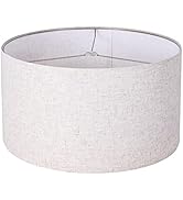 Wellmet 18"x18"x12" Assembly Required Lampshades for Table Lamp,Bedside Lamp,Floor Lamp,Fabric Dr...