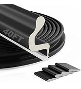 Bantie New Upgraded 40FT Kerf V-Shaped Weather Stripping Door Seal Soundproof Weather Strips Door...