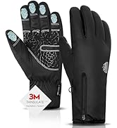 Bruvoalon Y322 Winter Gloves for Men & Women, -10? Touchscreen 5-Layer Thermal Insulated, Windpro...