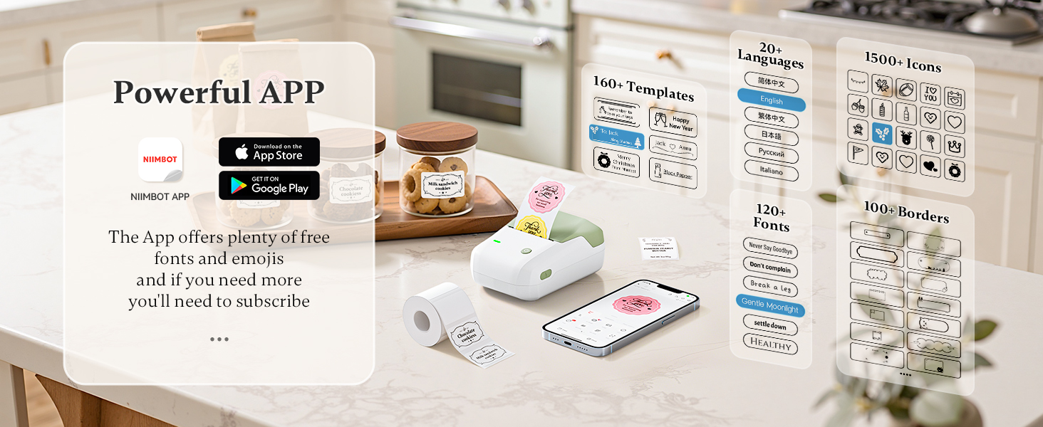 NIIMBOT B1 label maker machine with tape