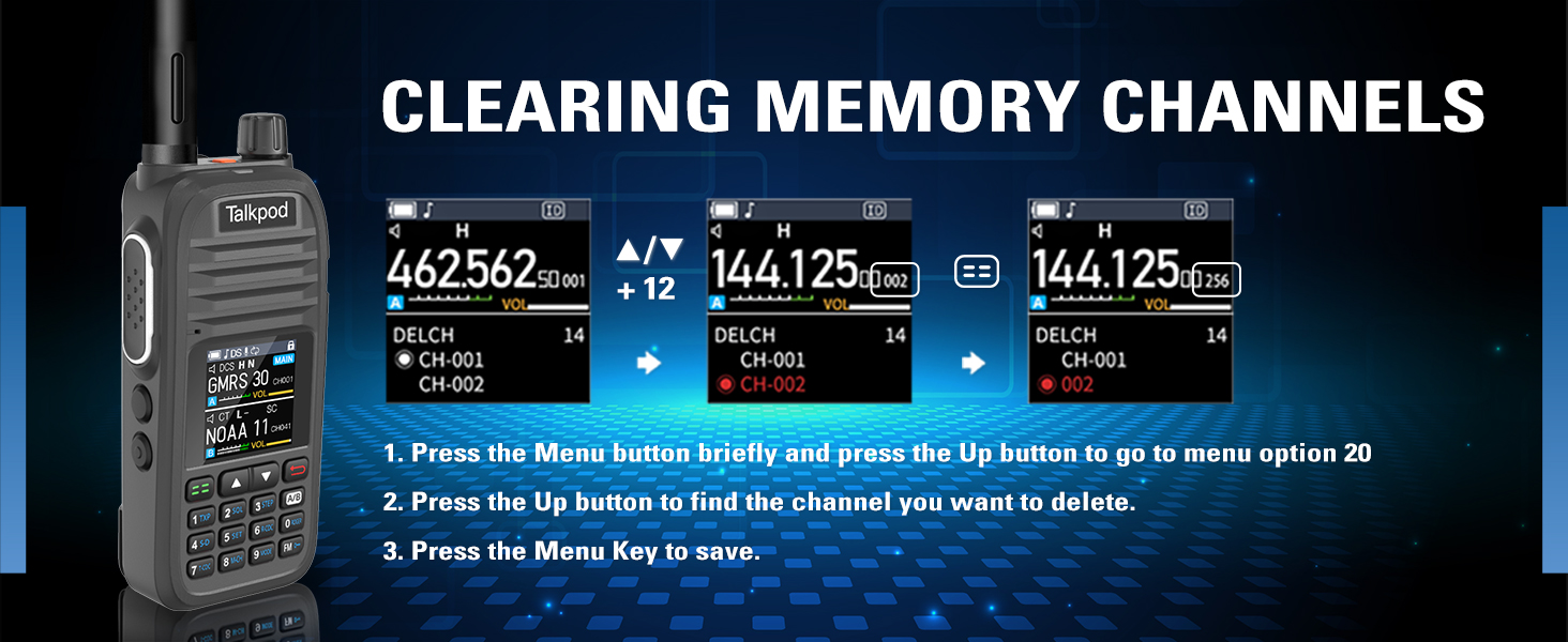 Clearing Memory Channels