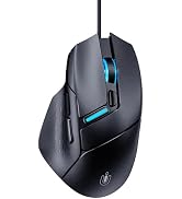Uineer Ergonomic Wired Gaming Mouse, RGB Programmable Mouse with 6 Macro Buttons, 7200 DPI Adjust...