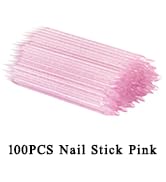 Vaincre 100 PCS Disposable Nail Stick Cuticle Pusher bulk, Nail Care Sticks, Cuticle Manicure and...