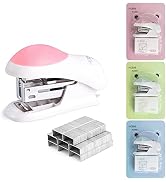 NEBURORA Mini Effortless Desktop Staplers with 400 Standard 26/6 Staples, 2-24 Sheet Capacity, In...