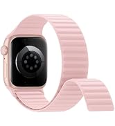 Magnetic Silicone Sport Bands Compatible with Apple Watch Band 40mm 38mm 41mm 42mm 44mm 45mm 46mm...