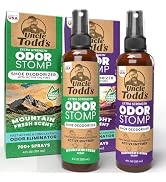 Uncle Todd's Odor Stomp Shoe Deodorizer 2-Pack - Proven & Powerful Enzyme Shoe Spray for Odor Eli...