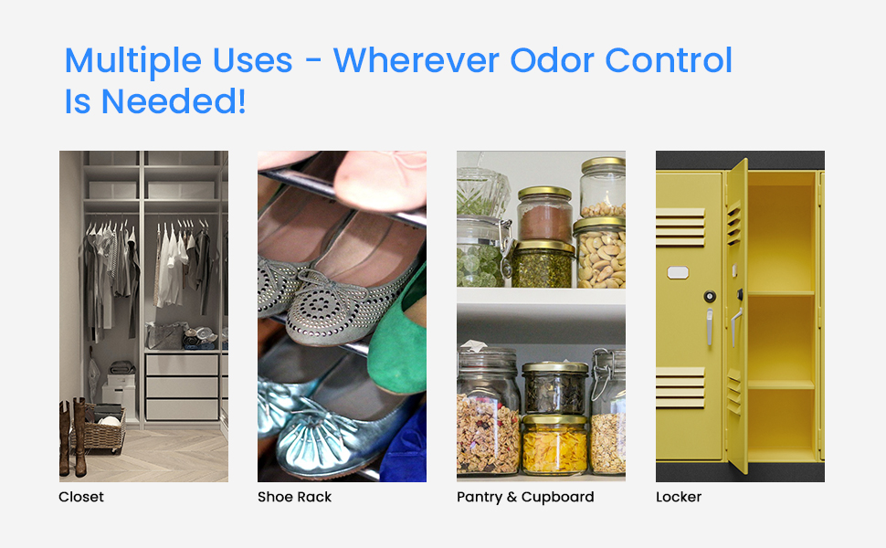 MULTIPLE Uses - wherever Odor Control is needed!
