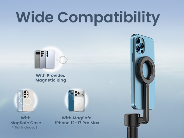 magnetic selfie phone tripod for content creators