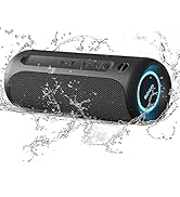 Portable Speaker, Wireless Bluetooth Speaker, IPX7 Waterproof, 25W Loud Stereo Sound, Bassboom Te...