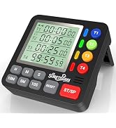 Digital Kitchen Timer for Cooking - 4 Channel Count Up Countdown Timer with Loud Alarm and Silent...