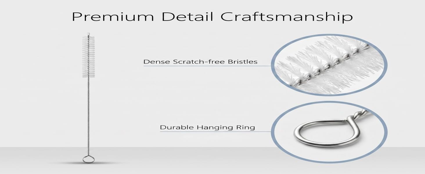 2 Pack Straw Cleaner Brush