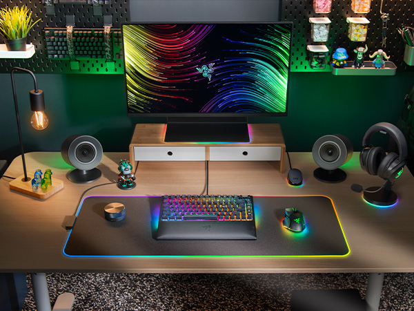 hard surface nanoleaf steelseries qck dex hyperx asus corsair canjoy desk rhb usb c cable illuminate