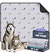 Velvopet Washable Pee Pads for Dogs, 2 Pack Puppy Pads, Super Absorbent & Leakproof with Anti-Sli...