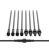 BTF-LIGHTING 5 Pin Electrical Connector 24AWG IP65 Male Female Connector 7.87in/20cm Extension Ca...