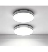 Rechargeable Motion Sensor Ceiling Light, Battery Operated Closet Light | 10,000 mAh 7.7" 3 Color...