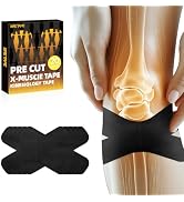 Kinesiology Tape – Waterproof and Hypoallergenic Athletic Tape for Muscle Support, Knee, Shoulder...