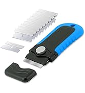 Gomake Razor Blade Scraper Tool with Blade Storage Container, Glass Cooktop Stove Scraper with 10...