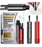 FRONTLINE Window Breaker and Seatbelt Cutter (2 Pack) Car Window Glass Breaker Safey Hammer Emerg...
