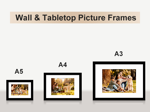 wall and tabletop picture frames