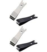 4Pcs Fishing Line Cutter Nipper with Hook Eye Cleaner Pin Stainless Steel Fishing Line Scissors C...