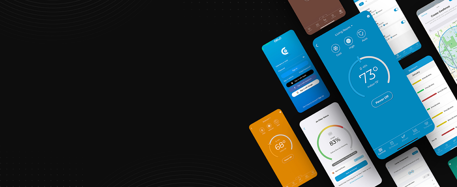 Cielo Breez smart wifi controller for AC offers smart features. i.e geofencing, schedules & more