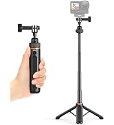 VRIG 40cm/15.7" Action Camera Selfie Stick Tripod for GoPro Mission 1 Pro | 360° Ball-Head, Porta...