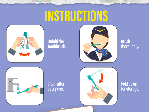 Folding Toothbrush & Toothpaste
