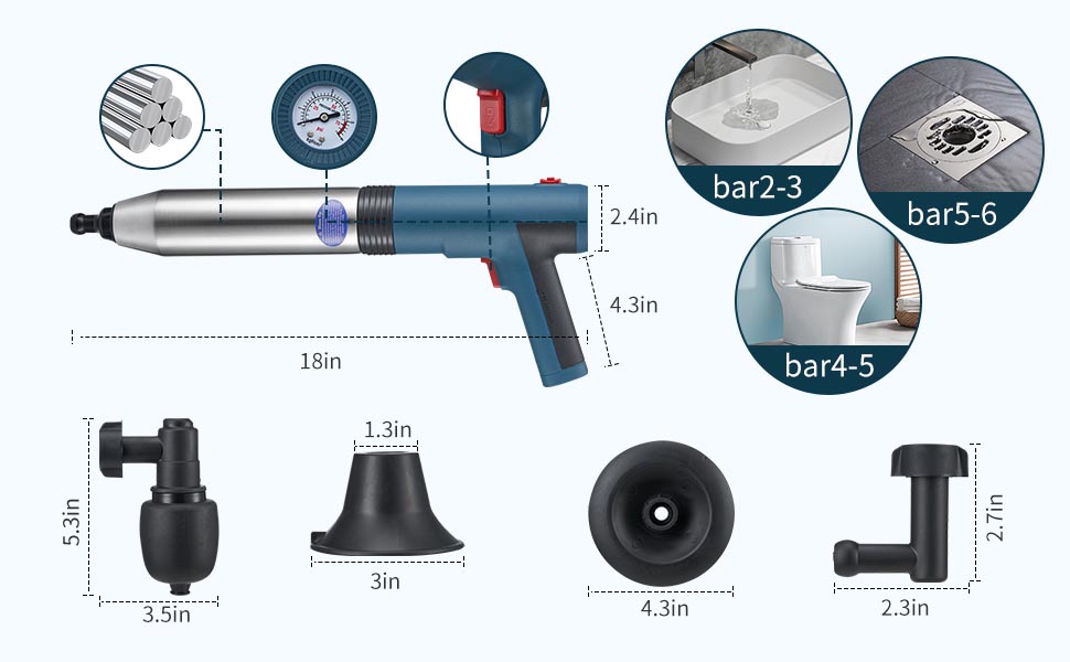 Plunge Baster Full Set plumbing tools