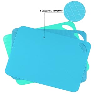 textured Bottom cutting board mats sheets set