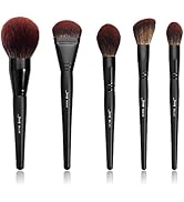 Jessup Large Face Makeup Brushes 5pcs, Premium Synthetic Foundation Powder Contour Blusher Highli...