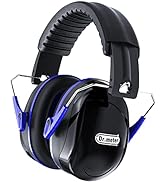Dr.meter Hearing Protection Ear Muffs, 28dB Noise Reduction Safety Earmuffs with Adjustable Headb...