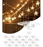 Adhesive Ceiling Hooks for Hanging Decor:20 Pack No Drill Small Drop Ceiling Hanger Strips for De...