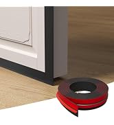 Elvone T-Shaped Door Draft Stopper, 1.97 in x 20 Ft Silicone Seal Strip for Door & Windows Gaps, ...