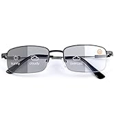 Vepiant Photochromic Progressive Multifocus Reading Glasses UV Protection Transition Sunglasses A...