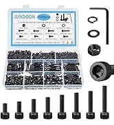 1000-Piece M3 Hex Socket Head Cap Screw Assortment Kit, 8 Sizes (M3x6/8/10/12/16/20/25/30mm), 12....