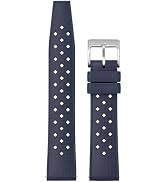TACTICAL FROG FKM Rubber Watch Strap Fast-Release Tropical Fluororubber 20mm Rubber Watch Band, S...