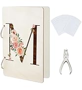 SUPERDANT Letter M Greeting Card Organizer Flower Gift Card Holder Cards Keeper Storage Keepsake ...