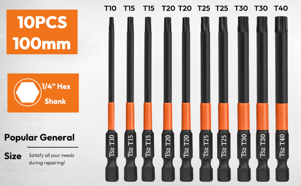 Torx Bit Set for Impact Driver