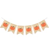 Uniwish Pumpkin Banner Happy Fall Y’all Garland Thanksgiving Day Decorations Birthday Baby Shower...