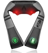 Medcursor Neck Massager with Heat - Deep Tissue Pain Relief, Rechargeable Shiatsu Neck and Should...