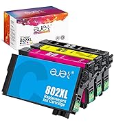 ejet 802XL Ink High Capacity Black & Color Cartridge Remanufactured Replacement for Epson 802 Ink...