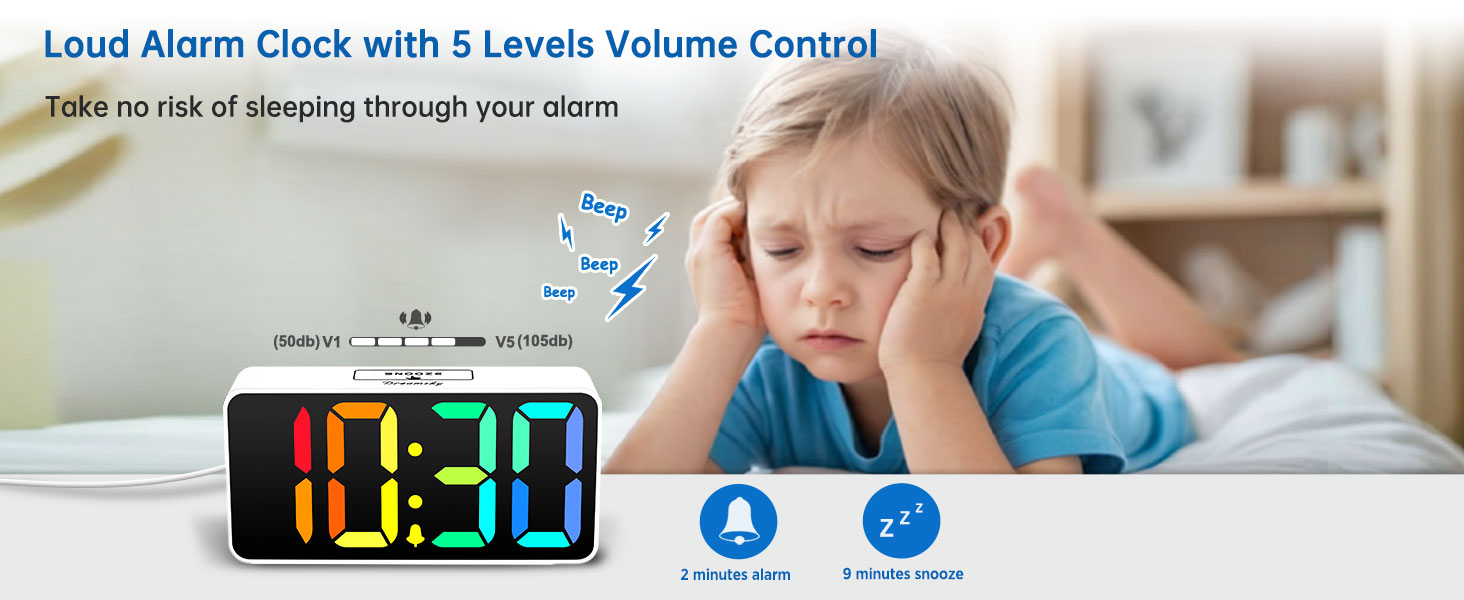 alarm clock for heavy sleepers adults