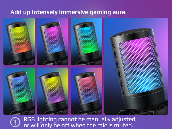 RGB pc microphone