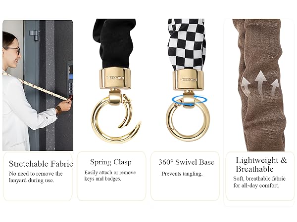 Retractable Keychain Holder for Women