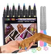 12 Colors Nail Polish for Dogs,Metallic & Matte Dog Nail Polish Pens Quick Dry,DIY Metallic Nail ...