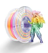 iBOSS 3D Printer Filament 1.75mm, Colorful Macaron Rainbow PLA+ Filament Strong Toughness No-Tang...