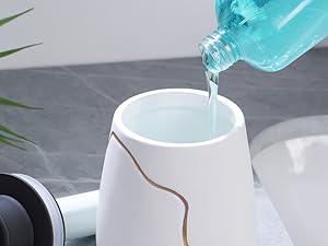 Rechargeable Dish Soap Dispenser Ceramic Hand Free Automatic Soap Dispenser Waterproof