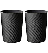 HOLTPHILI 2 Pcak Small Bathroom Trash Can 1.8 Gallon Waste Basket Garbage Can for Bedroom Office ...