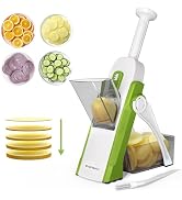 SupMaKin Safe Mandoline Slicer for Kitchen, Potato Slicer for Chips, Vegetable & Food Slicer,Thic...